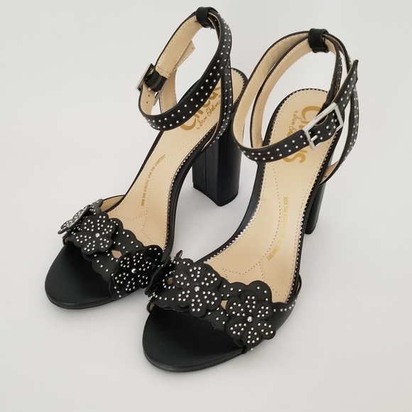 Sam Edelman circus faux leather studs wrap ankle sandals - Picture 3 of 8